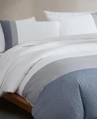 Calvin Klein Chambray Handkerchief 3-Pc. Comforter Set