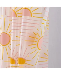 Rt Designers Collection 90GSM Peva Glit Printed Sun Shower Curtain 70" x 72" Muti color