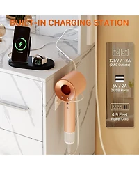 gaomon Dresser Set with Led Lighted Mirror and Built-in Power Outlet