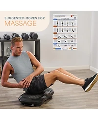 Lifepro Whole Body Vibration Plate Workout Poster – Exercise Chart with Training Guide & Instructions for Vibration Plate Exercise Machine