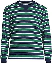 Lands' End Men's Long Sleeve Slub Crew T-Shirts