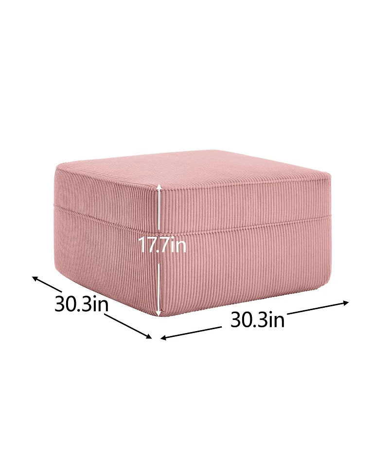 Streamdale Furniture Martha Ottoman Corduroy