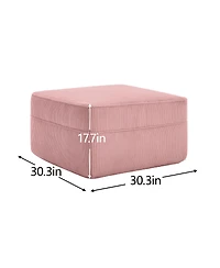 Streamdale Furniture Martha Ottoman Corduroy