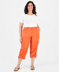 Style & Co Plus Cargo Capri Pants, Macy's Exclusive