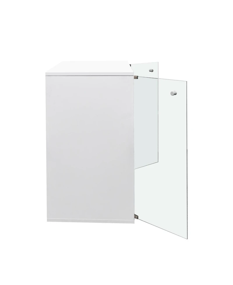 Streamdale Rgb Led Shoe Storage Box with Glass Door, Stackable (4 Tier-1)