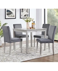 Streamdale Furniture Dining Chairs Set of 4, Kitchen Chair with Padded Seat