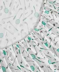 Tommy Bahama Home Tee Time 200-Thread Count Washed Cotton 4-Pc. Sheet Set