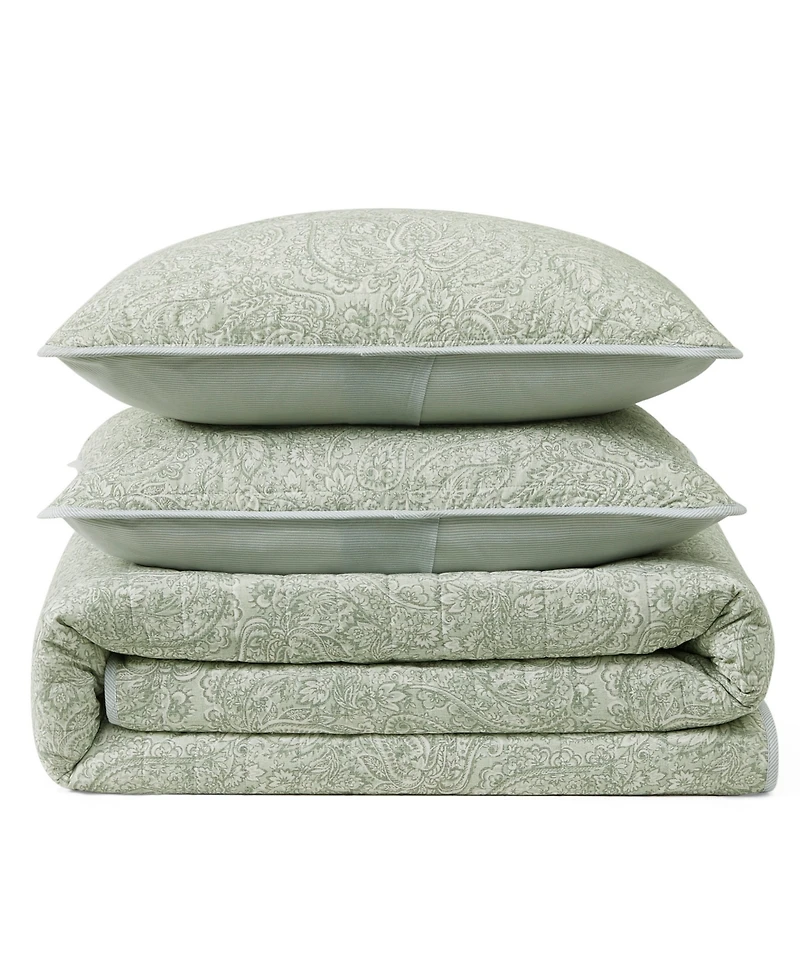 Tommy Bahama Home Caicos Isle Cotton Reversible 3-Pc. Quilt Set