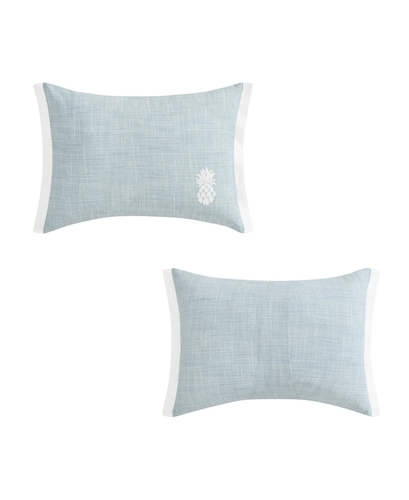 Tommy Bahama Home Ocean Bay Pineapple Cotton Decorative Pillow, 12" x 16"
