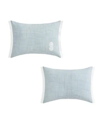 Tommy Bahama Home Ocean Bay Pineapple Cotton Decorative Pillow, 12" x 16"
