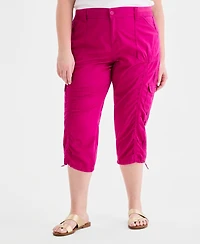 Style & Co Plus Cargo Capri Pants, Macy's Exclusive