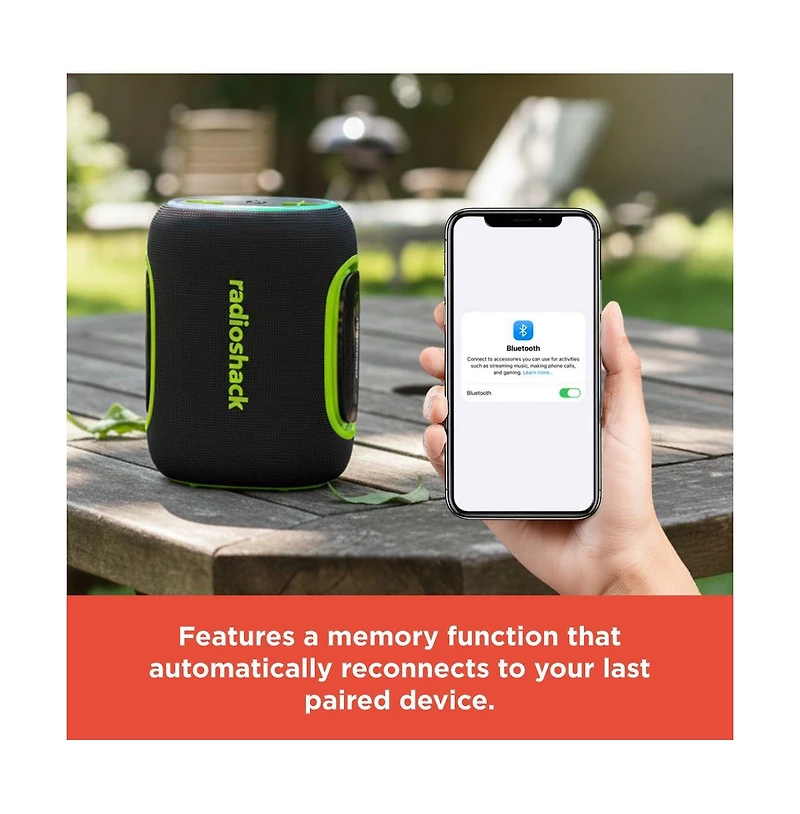 RadioShack 40W IPX5 Live Sound Portable Speaker & Green