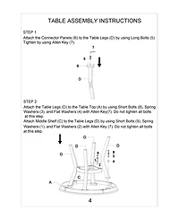 Streamdale Walnut Wood Dining Table Set with Upholstered Chairs for 4