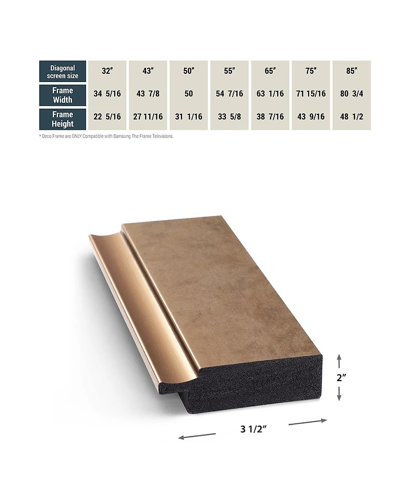 Deco Tv Frames 32" Frame For Samsung The 2021-2026