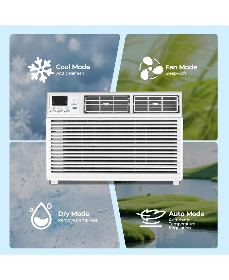 Cowsar 8000 Btu Window Air Conditioner for 350 Sq. Ft.