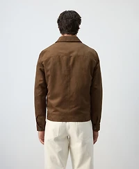 Mango Men's Suede-Effect Pockets Jacket