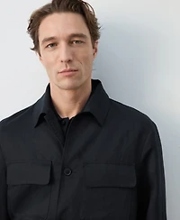 Mango Men's Ruched-Back Lyocell Jacket