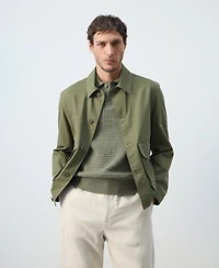 Mango Men's Lightweight Cotton Lyocell Jacket