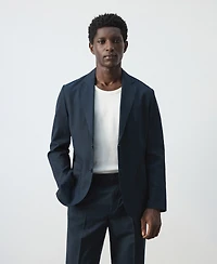 Mango Men's Linen-Lyocell Blend Slim-Fit Suit Blazer