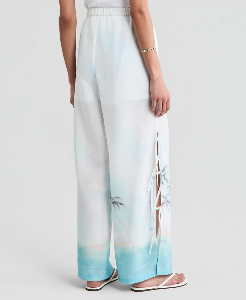 And Now This Women's High-Rise Wide-Leg Drawstring Pants, Macy's Exclusive