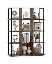 Slickblue 12-Cube Bookcase with 2 Anti-tipping Kits for Living Room