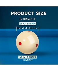 Gse Games & Sports Expert 2 1/4-Inch 6 Red Dot Training Cue Ball, Aaa-Grade Pro Cup Standard Pool Billiard Ball
