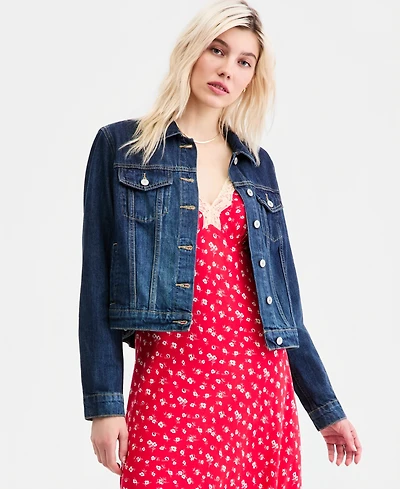 Lucky Brand Cotton Denim Trucker Jacket