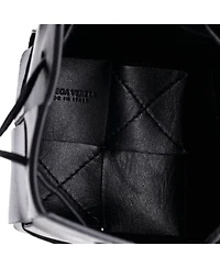 Pre-Owned Bottega Veneta Mini Cassette Bucket Bag Maxi Intrecciato Leather
