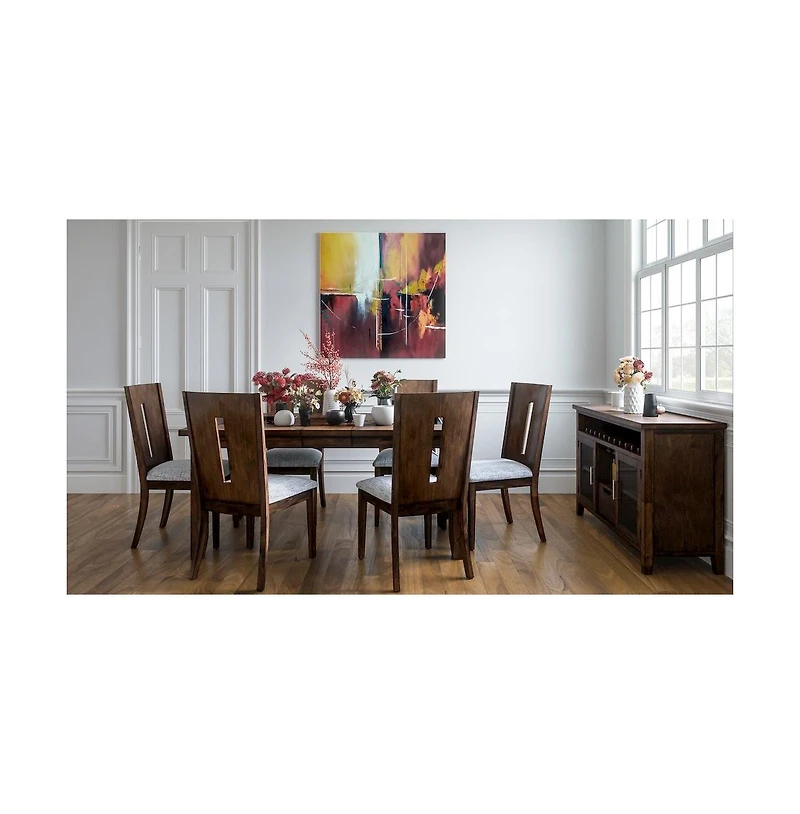 Jofran Urban Icon Contemporary Slotback Upholstered Counter Stool (Set of 2