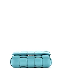 Pre-Owned Bottega Veneta Small Cassette Crossbody Bag Padded Maxi Intrecciato Leather