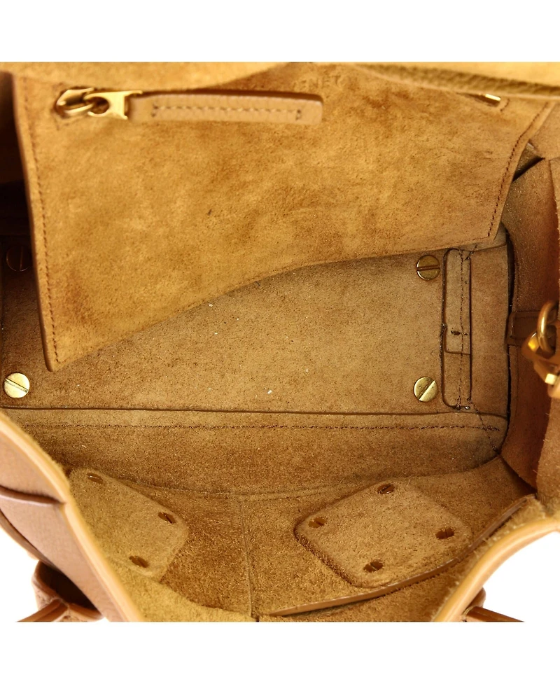 Pre-Owned Bottega Veneta Small Arco Bag Maxi Intrecciato Leather