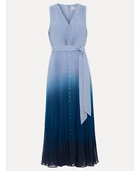 Phase Eight Women's Mira Pleated V-Neck Midi Dress