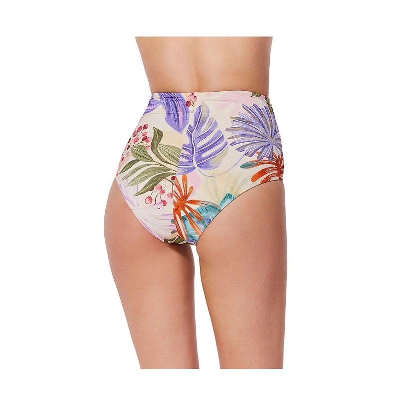 Gottex Women's Cherry Blossom Shirred High Waist Swim Bottom