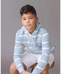 Hope and Henry Boys' Organic French Terry Henley Hoodie