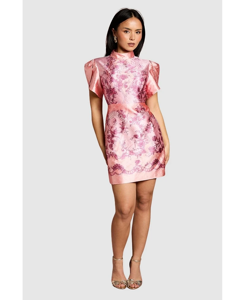 Coast Women's Floral Tulip Sleeve Mini Dress