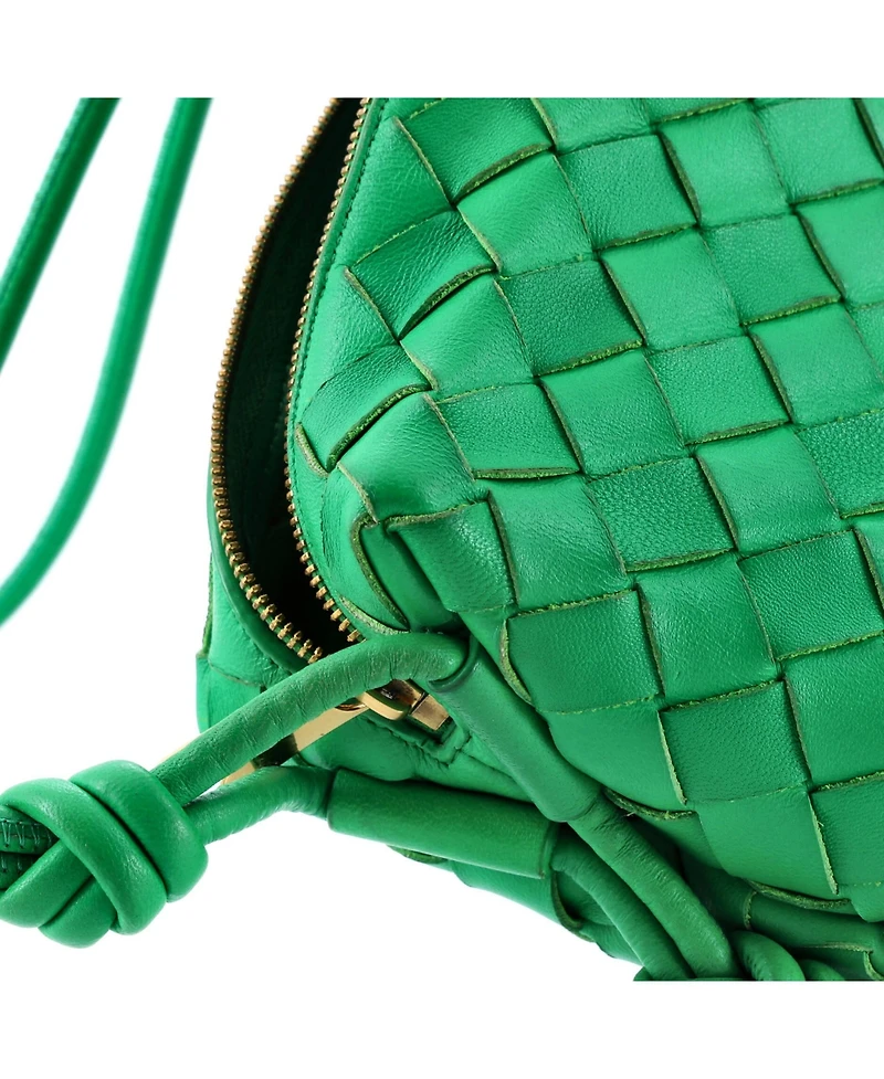Pre-Owned Bottega Veneta Mini Loop Crossbody Bag Intrecciato Nappa