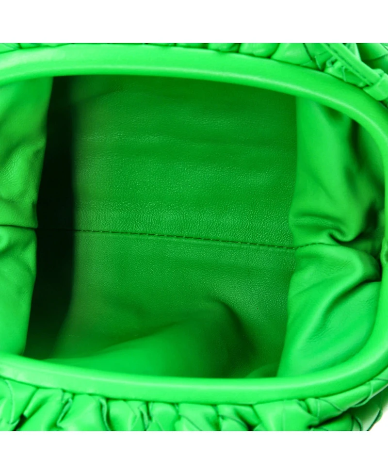 Pre-Owned Bottega Veneta Mini The Pouch Intrecciato Nappa