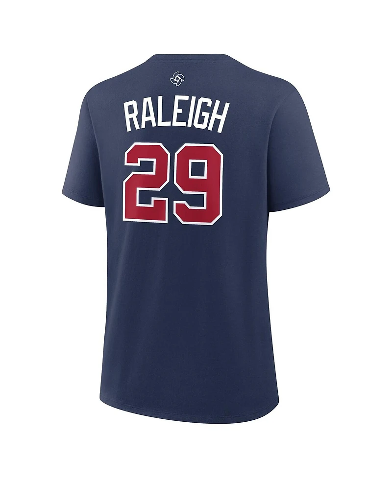 Nike Women's Cal Raleigh Navy Usa Baseball 2026 World Classic Name Number T-Shirt