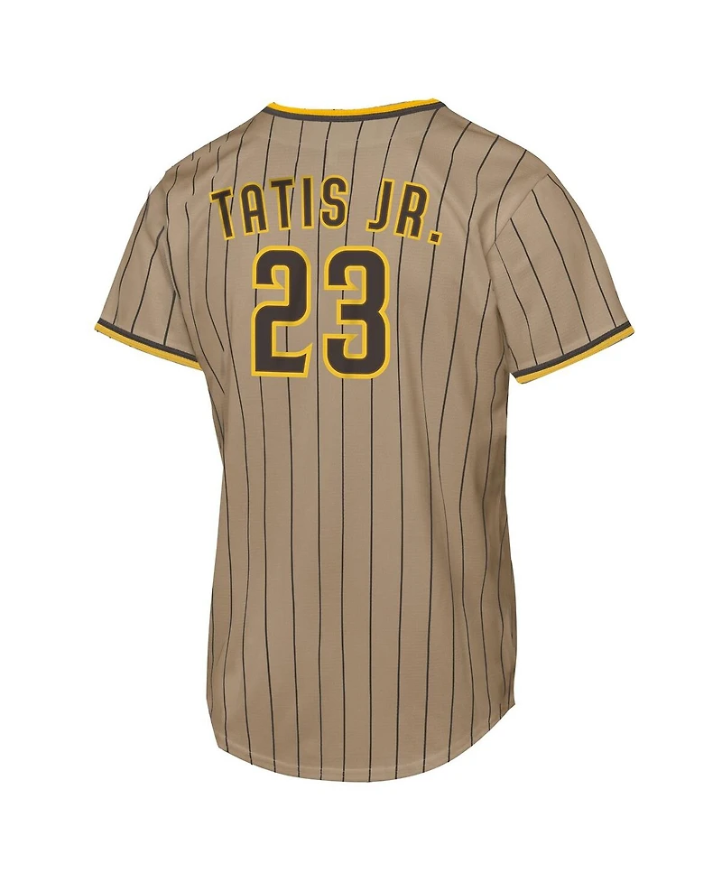 Nike Big Boys and Girls Fernando Tatis Jr. Khaki San Diego Padres Alternate Replica Jersey