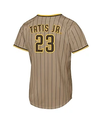 Nike Big Boys and Girls Fernando Tatis Jr. Khaki San Diego Padres Alternate Replica Jersey