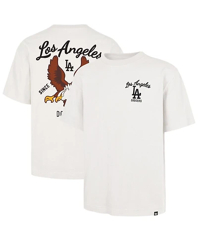 '47 Brand Men's Cream Los Angeles Dodgers Souvenir Eagle Foundation T-Shirt