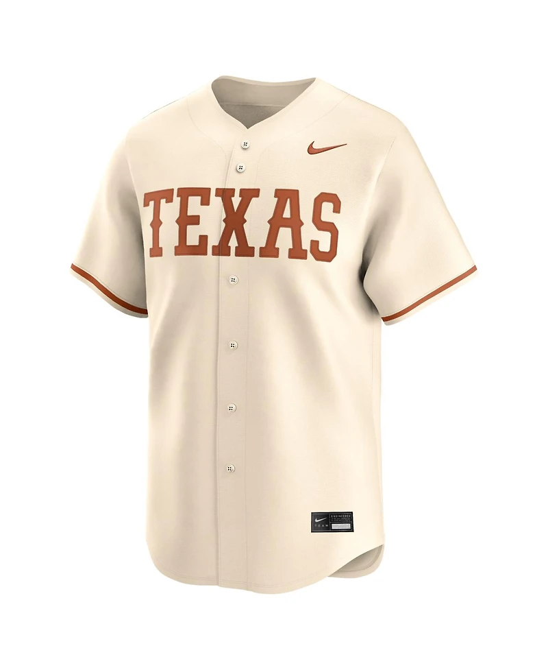 Nike Men's Cream Texas Longhorns Alternate Limited Baseball Jersey