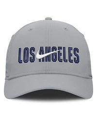 Nike Men's Gray Los Angeles Dodgers Primetime Rise Dri-fit Flex Hat