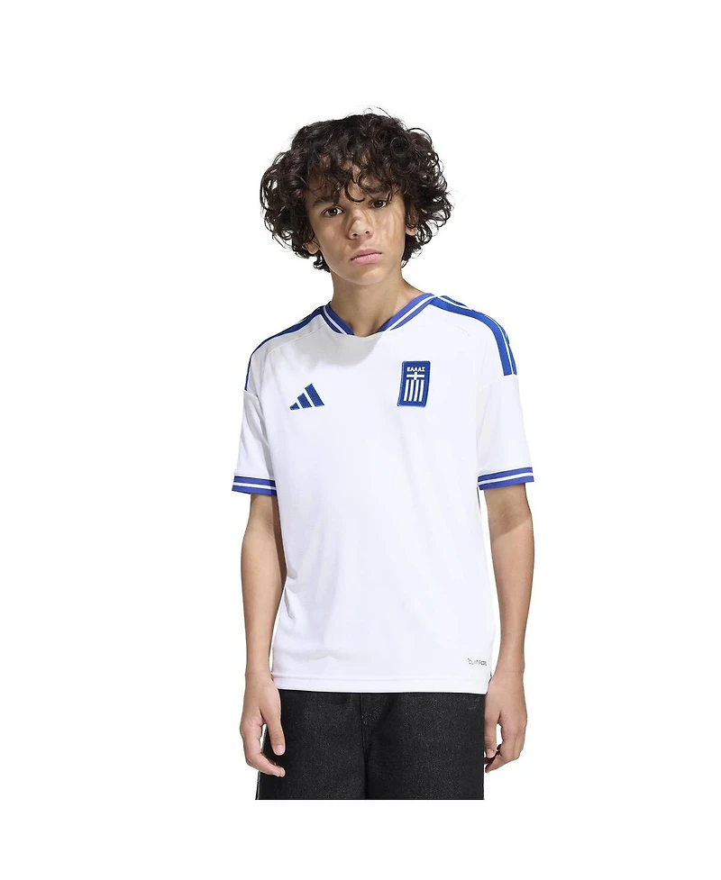 Adidas Big Boys and Girls White Greece National Team Fifa x World Cup 2026 Replica Jersey