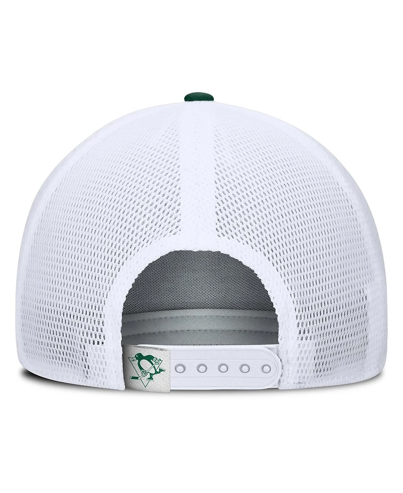 Fanatics Men's Green/White Pittsburgh Penguins Bermuda A-Frame Adjustable Hat