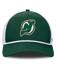 Fanatics Men's Green/White New Jersey Devils Bermuda A-Frame Adjustable Hat