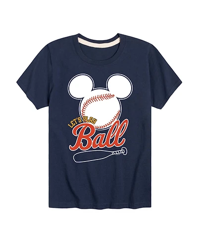 Disney Boys' Toddler 2T-5T Mickey Lets Play Ball Short-Sleeve Graphic T-Shirt