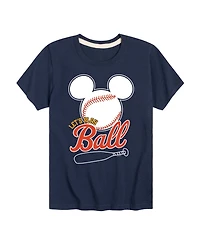 Disney Boys' Toddler 2T-5T Mickey Lets Play Ball Short-Sleeve Graphic T-Shirt