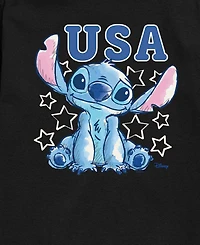 Lilo & Stitch Boys' Toddler 2T-5T Usa Stars Short-Sleeve Graphic T-Shirt