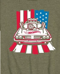 Hot Wheels Boys' Toddler 2T-5T Usa Stripes Short-Sleeve Graphic T-Shirt
